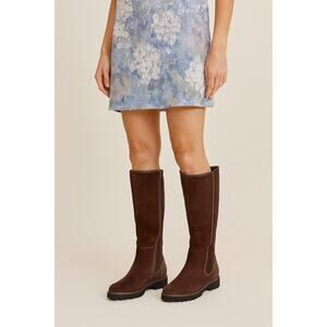 Donald Pliner Erwincs Brown Leather Knee-High Boots Women’s Size: 5.5